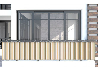 CoverUp Brise-Vue pour Balcon 0,9 x 3 m Noir 180 g/m² - Brise-Vue de Balcon de Haute qualité pour Toile de Balcon avec Attaches de câble Velcro réutilisables 