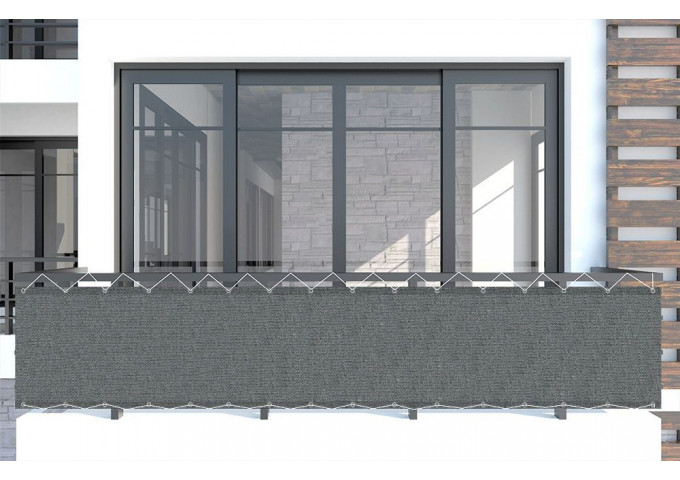 Brise vue grafito-r gris Sauleda Sensation 3602