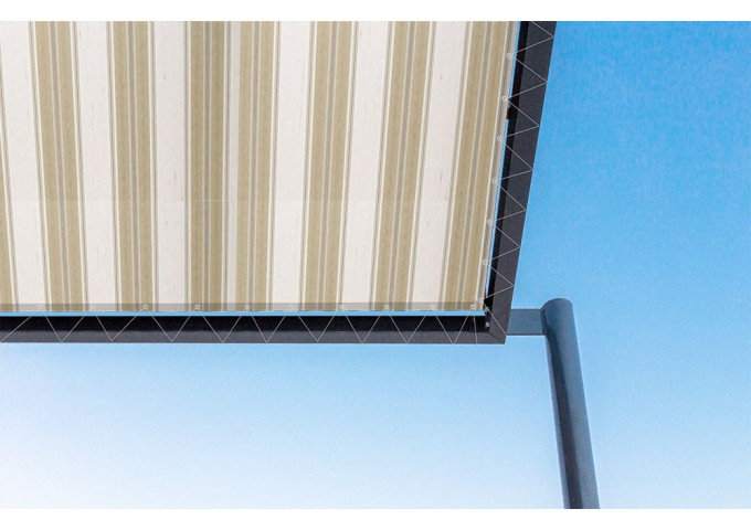 Toile de pergola canigo marron Sauleda Sensation 2079