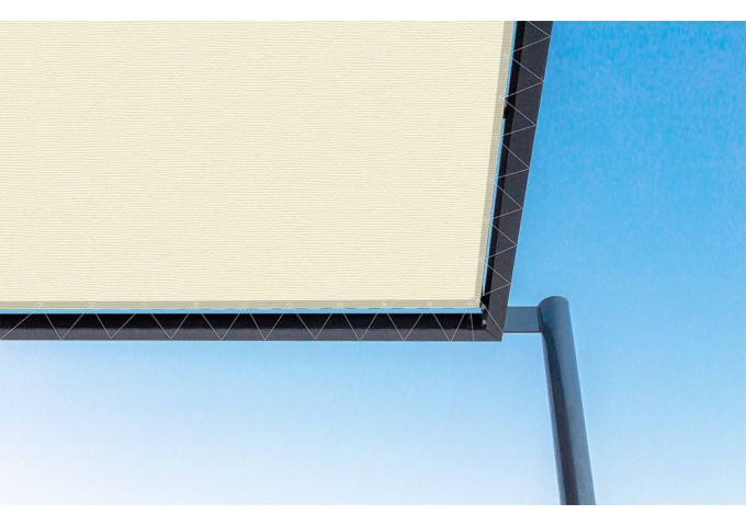 Toile de pergola vanille-r jaune Sauleda Sensation 2687 Toile de pergola vanille-r jaune Sauleda Sensation 2687