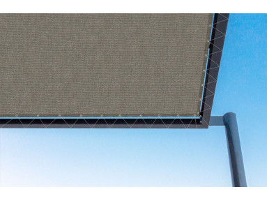 Toile de pergola Coco marron Sauleda Sensation 3601