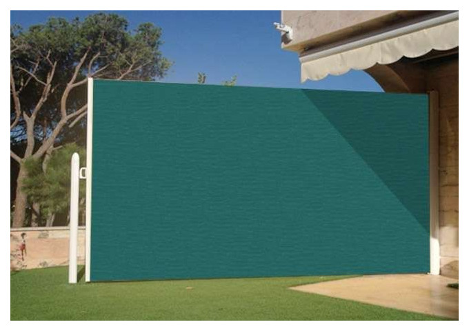 Brise vue rÃ©tractable ultra rÃ©sistant avec toile Soltis 92 vert sapin 2039