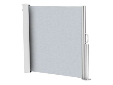 Brise vue rÃ©tractable ultra rÃ©sistant avec toile Soltis 92 alu/Blanc 2051