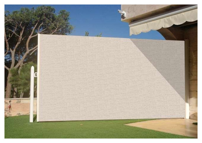 Brise vue rÃ©tractable ultra rÃ©sistant avec toile Soltis 92 beige sablÃ© 2135