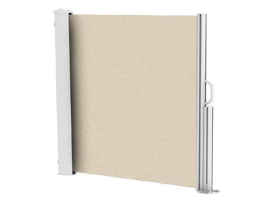 Brise vue rÃ©tractable ultra rÃ©sistant avec toile Soltis 92 beige chanvre 50265