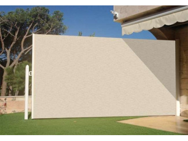 Brise vue rÃ©tractable ultra rÃ©sistant avec toile Soltis 92 beige chanvre 50265