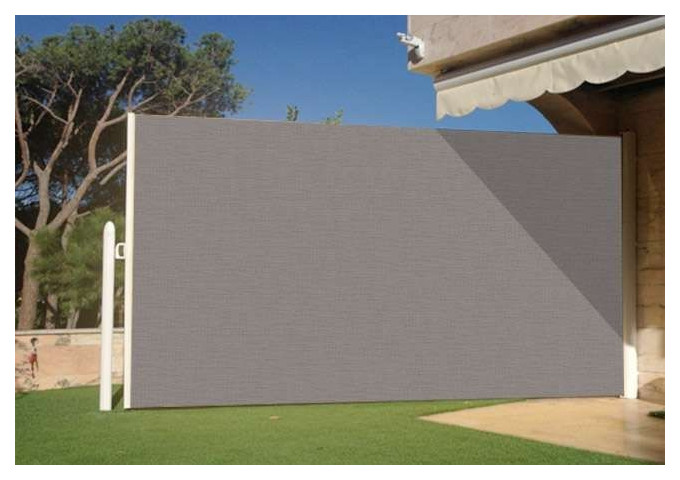 Brise vue rÃ©tractable ultra rÃ©sistant avec toile Soltis 92 havane 50266