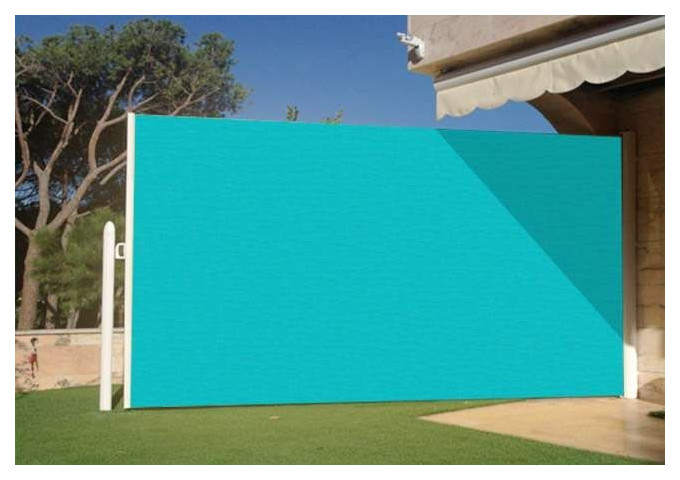 Brise vue rÃ©tractable ultra rÃ©sistant avec toile Soltis 92 bleu hawaÃ¯ 50269