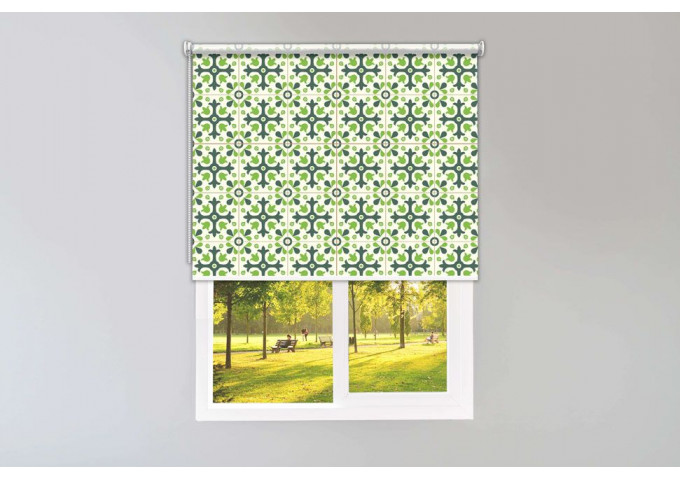 Store enrouleur sur mesure effet Mosaique