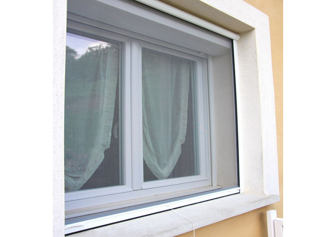 Moustiquaire de fenêtre enroulable verticale sur mesure Saga