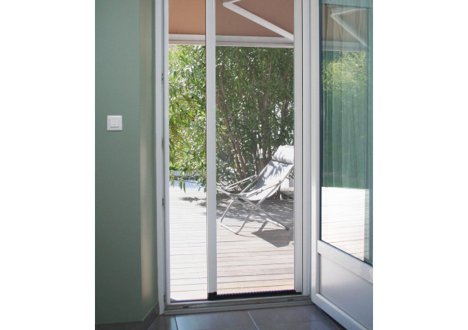 Moustiquaire enroulable latérale 2 vantaux sur mesure