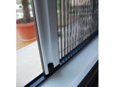 Moustiquaire plissée pour fenêtre 1 vantail ouverture reversible sur mesure