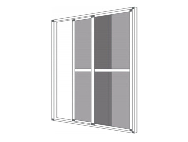 Moustiquaire coulissante 2 vantaux sur mesure
