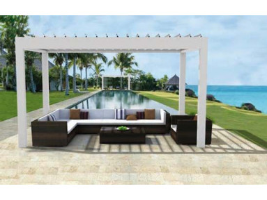 Pergola Bioclimatique autoportante connecté Plug & Play