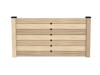 Clôture brise vue PVC Lanister Bois