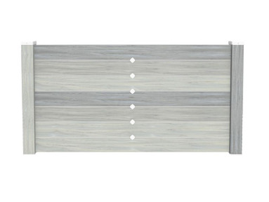 Clôture PVC brise vue Lanister Gris cérusé