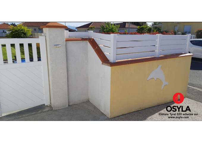 Clôture PVC brise vue Tyrel 020