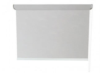 Store enrouleur Anti-chaleur toile 1% d'ouverture gris et lin 007008 jusqu'à 240cm de large