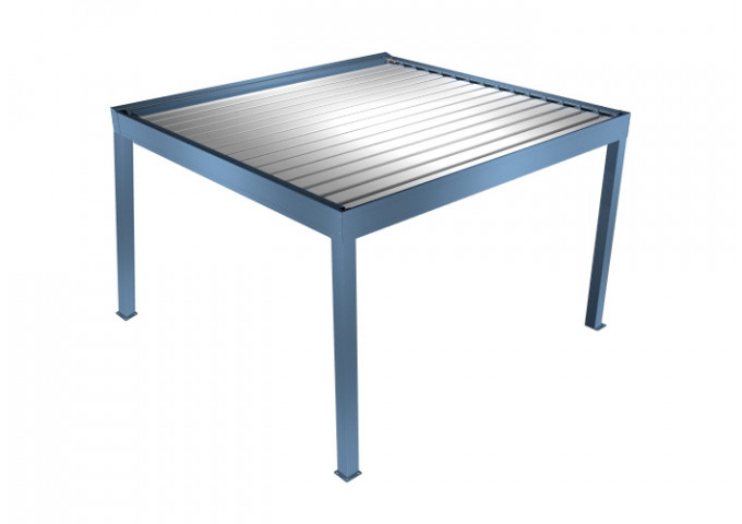 Pergola bioclimatique Jasmin îlot 4 pieds sur-mesure