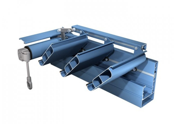 Pergola bioclimatique Jasmin îlot 4 pieds sur-mesure