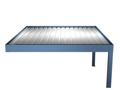 Pergola bioclimatique Inula adossée sur-mesure