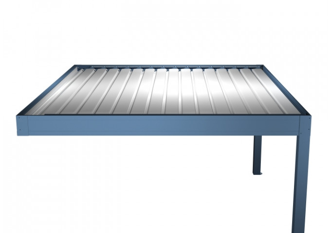 Pergola bioclimatique Inula adossée sur-mesure