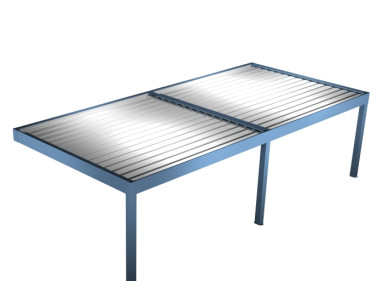 Pergola bioclimatique Inula adossée sur-mesure