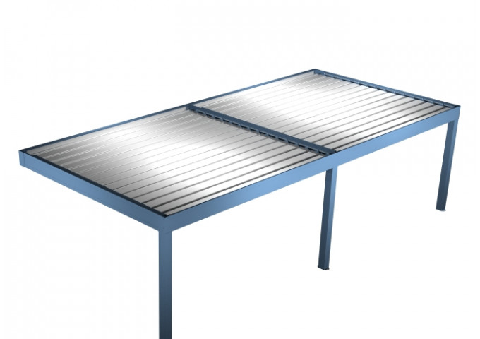 Pergola bioclimatique Inula adossée sur-mesure