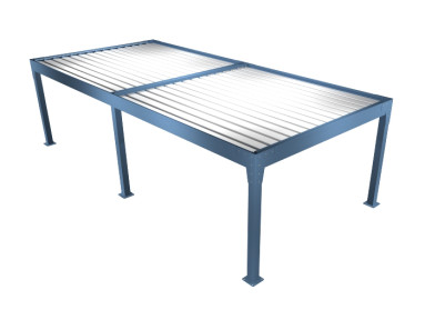 Pergola bioclimatique Kiwai îlot 4 pieds sur-mesure