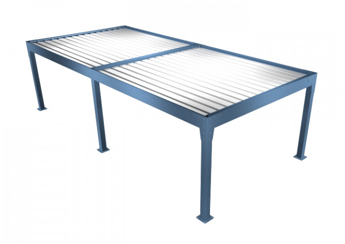 Pergola bioclimatique Kiwai îlot 4 pieds sur-mesure