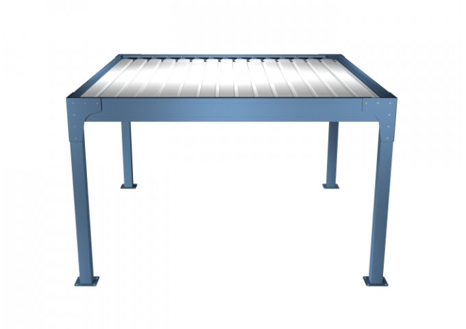 Pergola bioclimatique Kiwai îlot 4 pieds sur-mesure
