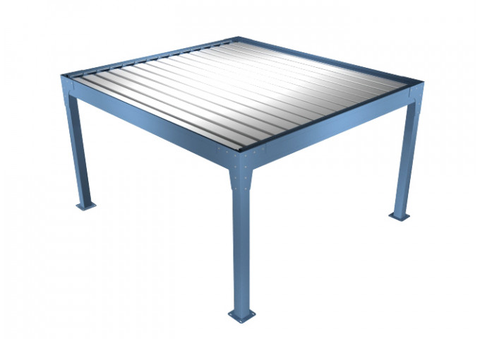 Pergola bioclimatique Kiwai îlot 4 pieds sur-mesure