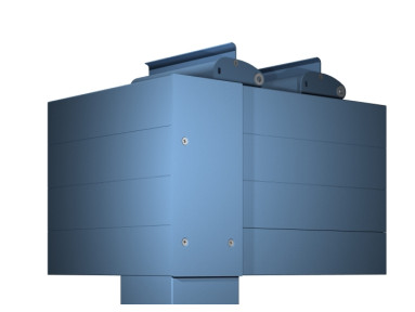 Pergola bioclimatique Kaki adossée sur-mesure