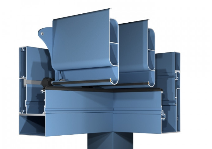 Pergola bioclimatique Kaki adossée sur-mesure