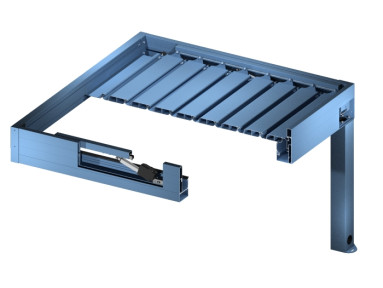 Pergola bioclimatique Kaki adossée sur-mesure