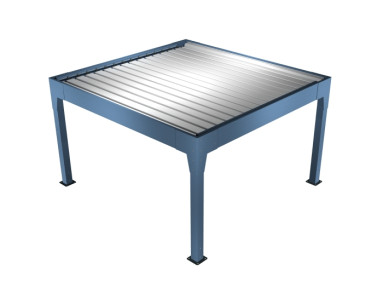 Pergola bioclimatique Musa îlot sur 4 pieds sur-mesure
