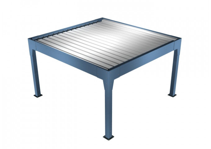 Pergola bioclimatique Musa îlot sur 4 pieds sur-mesure