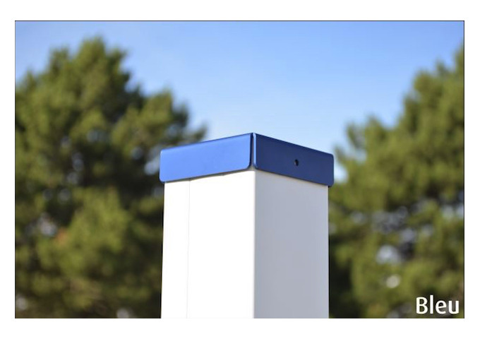 Chapeau aluminium pour poteau 80x80mm