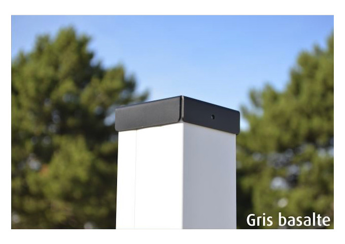 Chapeau aluminium pour poteau 80x80mm