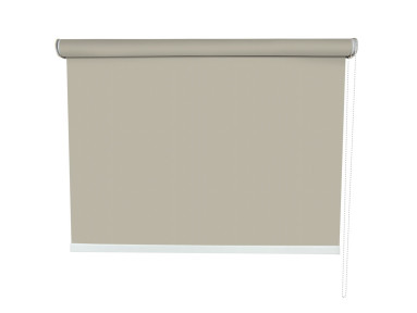 Store enrouleur Anti-chaleur toile 1% d'ouverture gris et lin 007008 grande dimensions