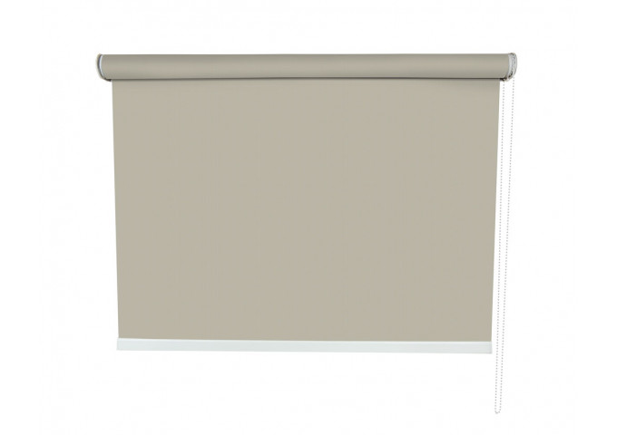 Store enrouleur Anti-chaleur toile 1% d'ouverture gris et lin 007008 grande dimensions
