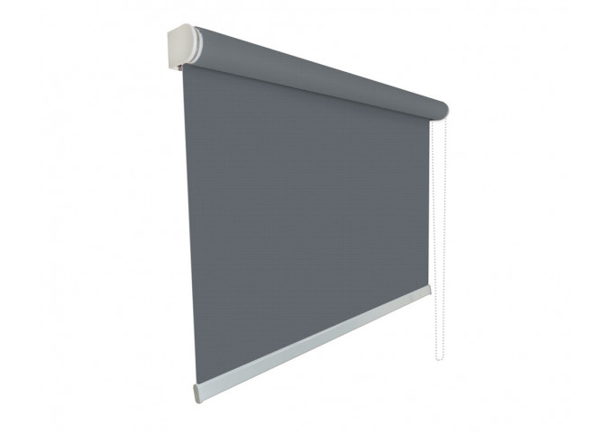 Store enrouleur sur mesure screen tamisant 3% Anthracite et gris Store enrouleur sur mesure screen tamisant 3% Anthracite et gris