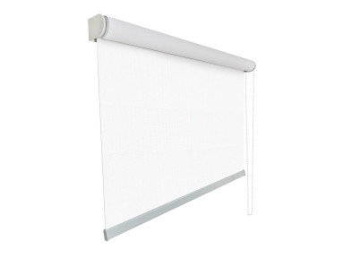 Store enrouleur toile blanche 100% occultante OPAC 400 WHITE