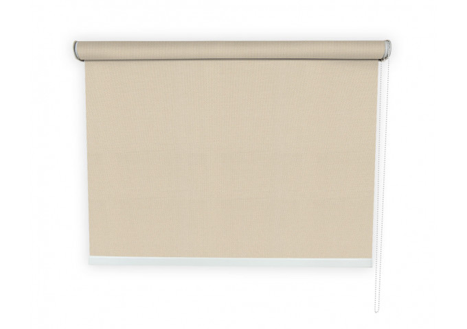 Store enrouleur grandes dimensions jusqu'à 4,00 mètres toile beige 100% occultante OPAC 400 SAND