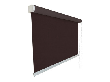 Store enrouleur sur mesure screen tamisant 3% marron et noir