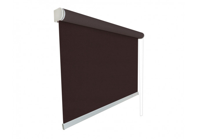 Store enrouleur sur mesure screen tamisant 3% marron et noir Store enrouleur sur mesure screen tamisant 3% marron et noir
