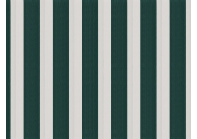 Toile de store Latim Traditions ACRYLIQUE A 402 VERT SAPIN/BLANC