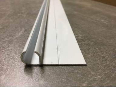 Rail caravane blanc 120cm pour jonc de 6mm