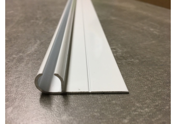 Rail caravane blanc 120cm pour jonc de 6mm