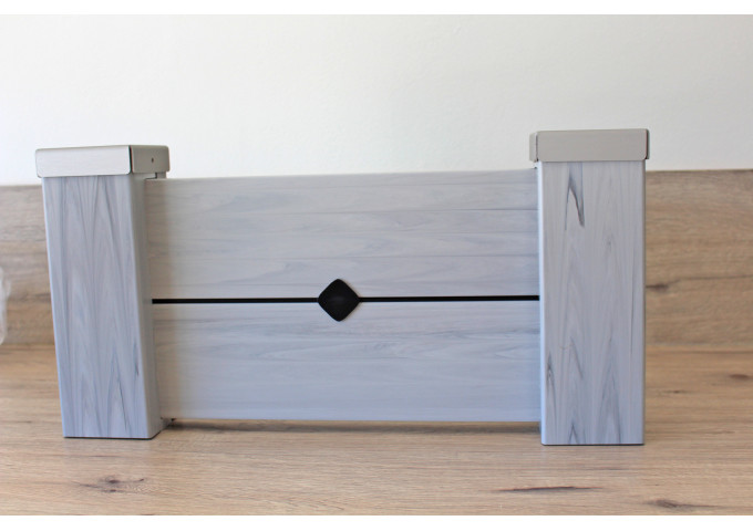 Clôture PVC brise vue Lanister Gris cérusé